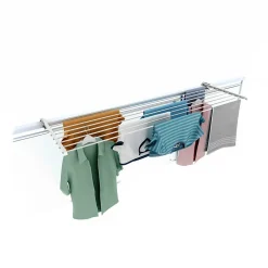 Foxydry Support linge rabattable 2 sens blanc 202x63x8 cm Duo* Etendoir À Linge