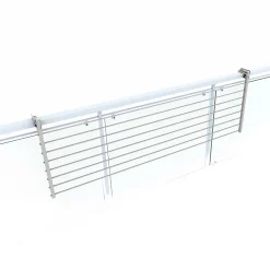 Foxydry Support linge rabattable 2 sens blanc 202x63x8 cm Duo* Etendoir À Linge