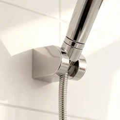 GoodHome Support mural pour douchette chrome Cavally* Pommeau De Douche, Flexible Et Barre De Douche