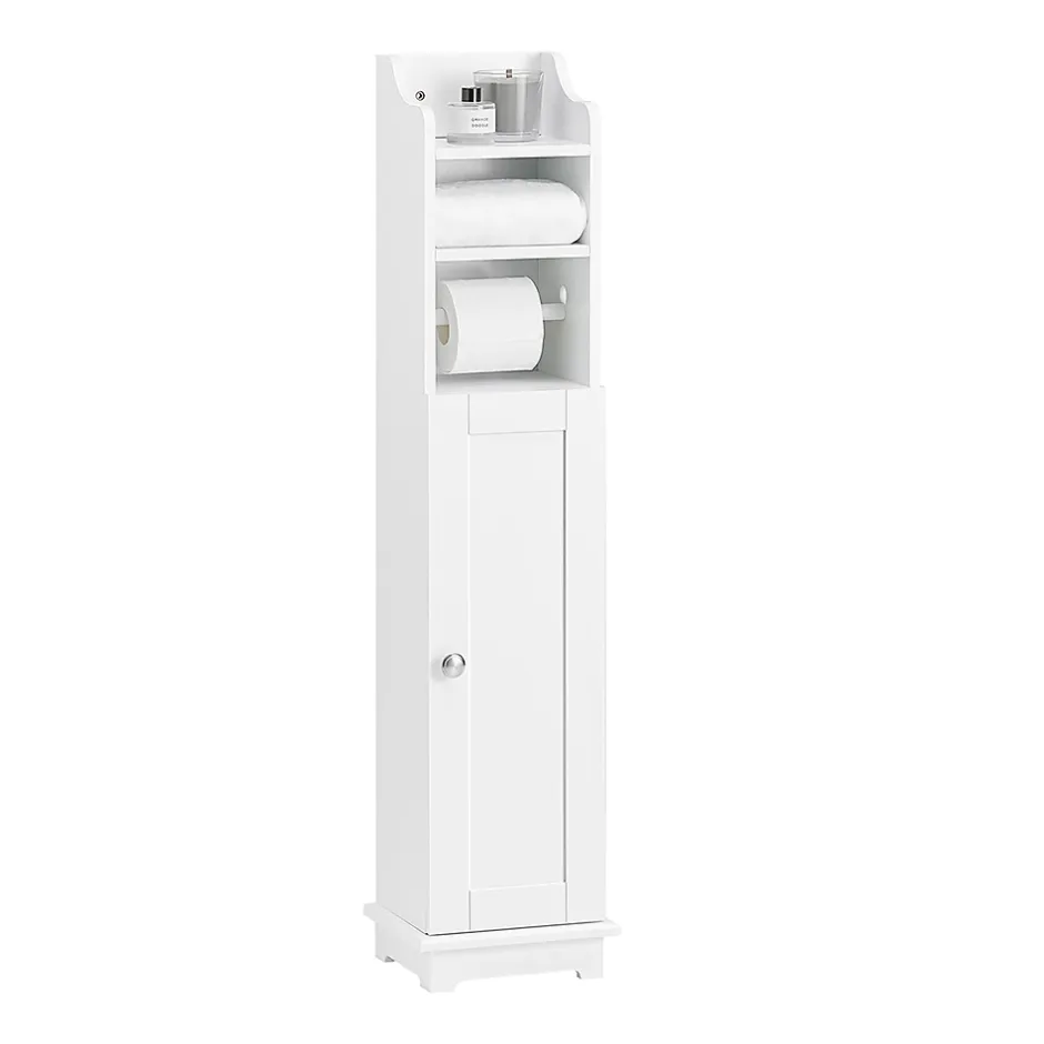 Sobuy Support Papier Toilette Armoir Toilettes FRG177-W,* Meuble De Salle De Bains Faible Profondeur