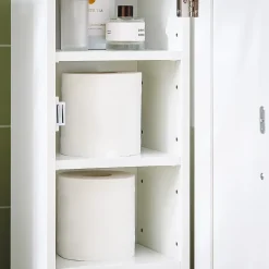 Sobuy Support Papier Toilette Armoir Toilettes FRG177-W,* Meuble De Salle De Bains Faible Profondeur