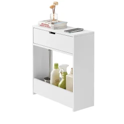 Sobuy Support Papier Toilette, Armoire Toilettes WC, BZR48-W,