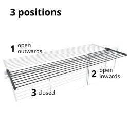 Foxydry Support pliable pour balcon extérieur 62x63x8 cm Duo* Etendoir À Linge
