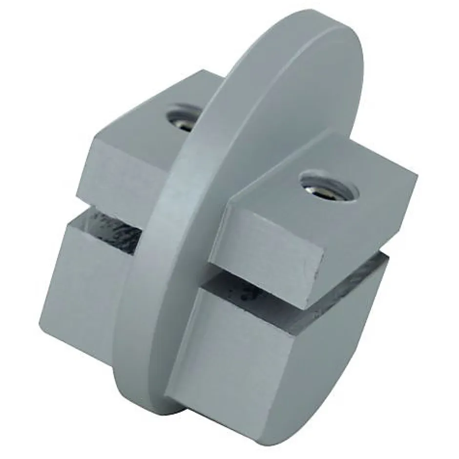 Duval Support profilé pour main courante en aluminium anodisé argent - - 61-0102-2000