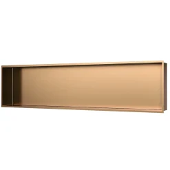 Swiss Aqua Technologies Aurum Niche de Douche à encastrer, Acier Inoxydable 304, 120x28x10cm, Cuivre brossé PVD (SATAURN12128BRG)* Etagère Salle De Bains