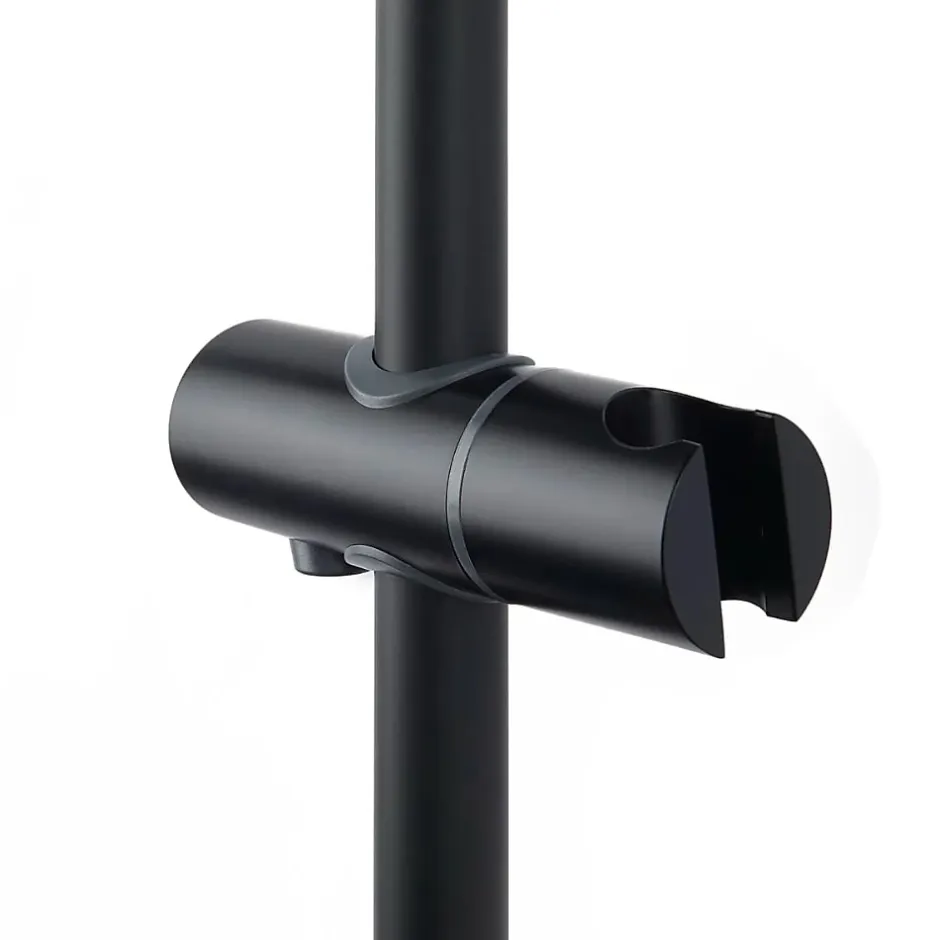 Swiss Aqua Technologies Aurum colonne de douche avec mitigeur thermostatique + douchette 3 jets + douche de tête, noir mat* Colonne De Douche Hydromassante