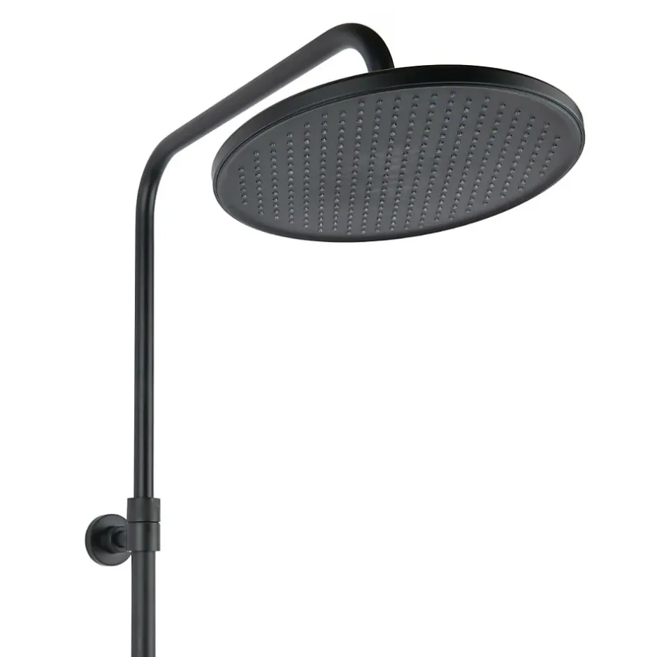 Swiss Aqua Technologies Aurum colonne de douche avec mitigeur thermostatique + douchette 3 jets + douche de tête, noir mat* Colonne De Douche Hydromassante