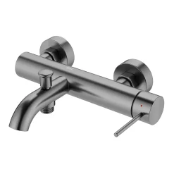 Swiss Aqua Technologies Aurum mitigeur de baignoire mural 150 mm à levier sans set de douche, gun metal (SATBAUR222BGM)