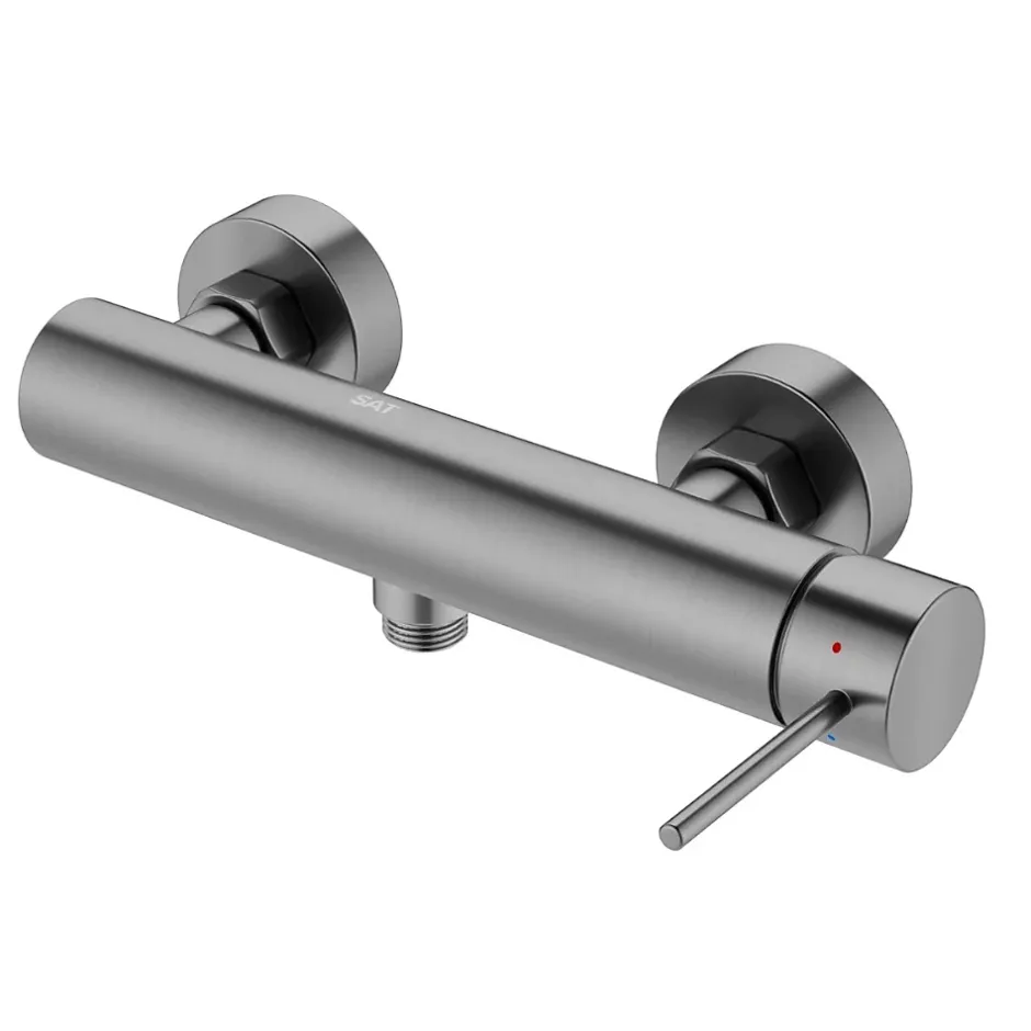 Swiss Aqua Technologies Aurum mitigeur de douche mural 150 mm à levier sans set de douche, métal brossé (SATBAUR268BGM)* Robinet De Douche