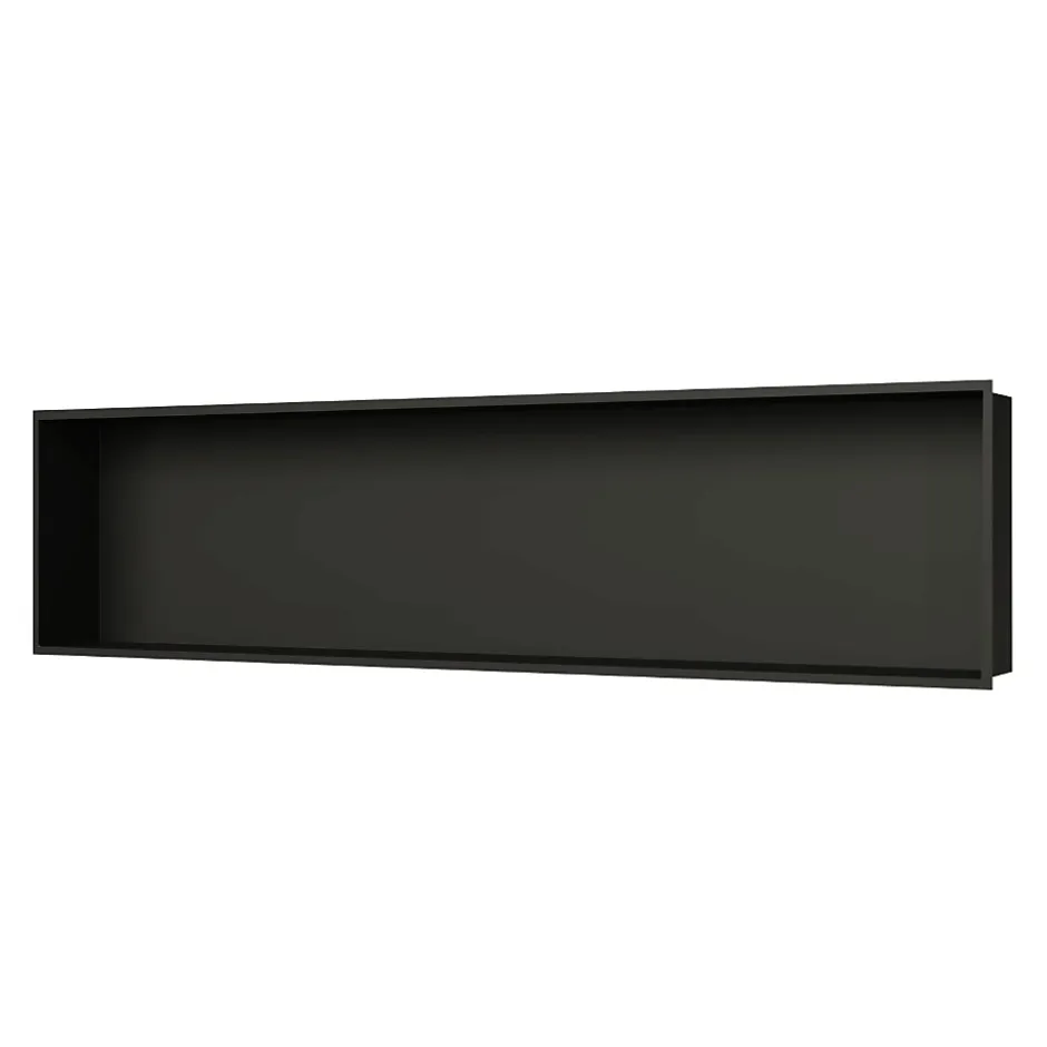 Swiss Aqua Technologies Aurum Niche de Douche à encastrer, Acier Inoxydable 304, 120x28x10cm, Noir mat (SATAURN12128MB)
