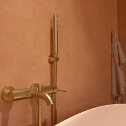 Swiss Aqua Technologies Aurum mitigeur bain/douche 150 mm à levier, or brossé (SATBAUR222BG)* Robinet De Baignoire