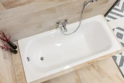 Swiss Aqua Technologies By Kaldewei Vivien 170 x 75 cm Baignoire droite en acier émaillé, sans pieds, blanc (SATVIVI17075)* Baignoire Droite
