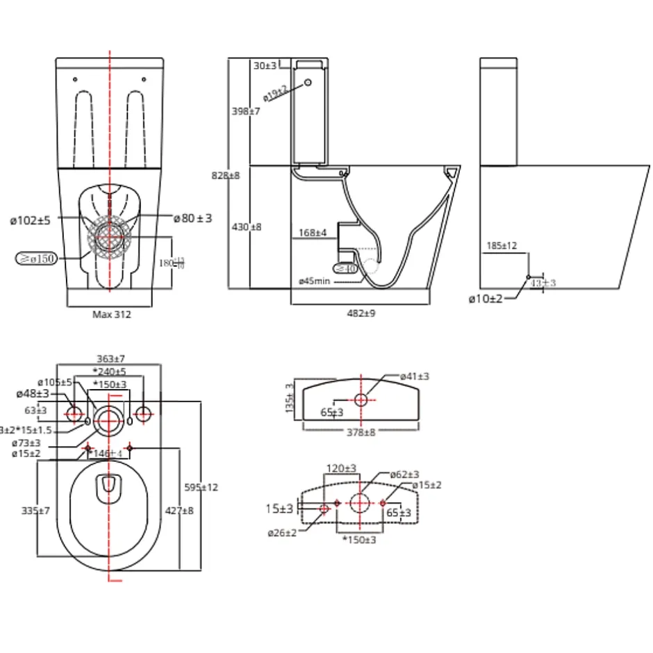 Grohe Swiss Aqua Technologies Brevis WC à poser sans bride + abattant softclose (SATBRE031RREXVP)