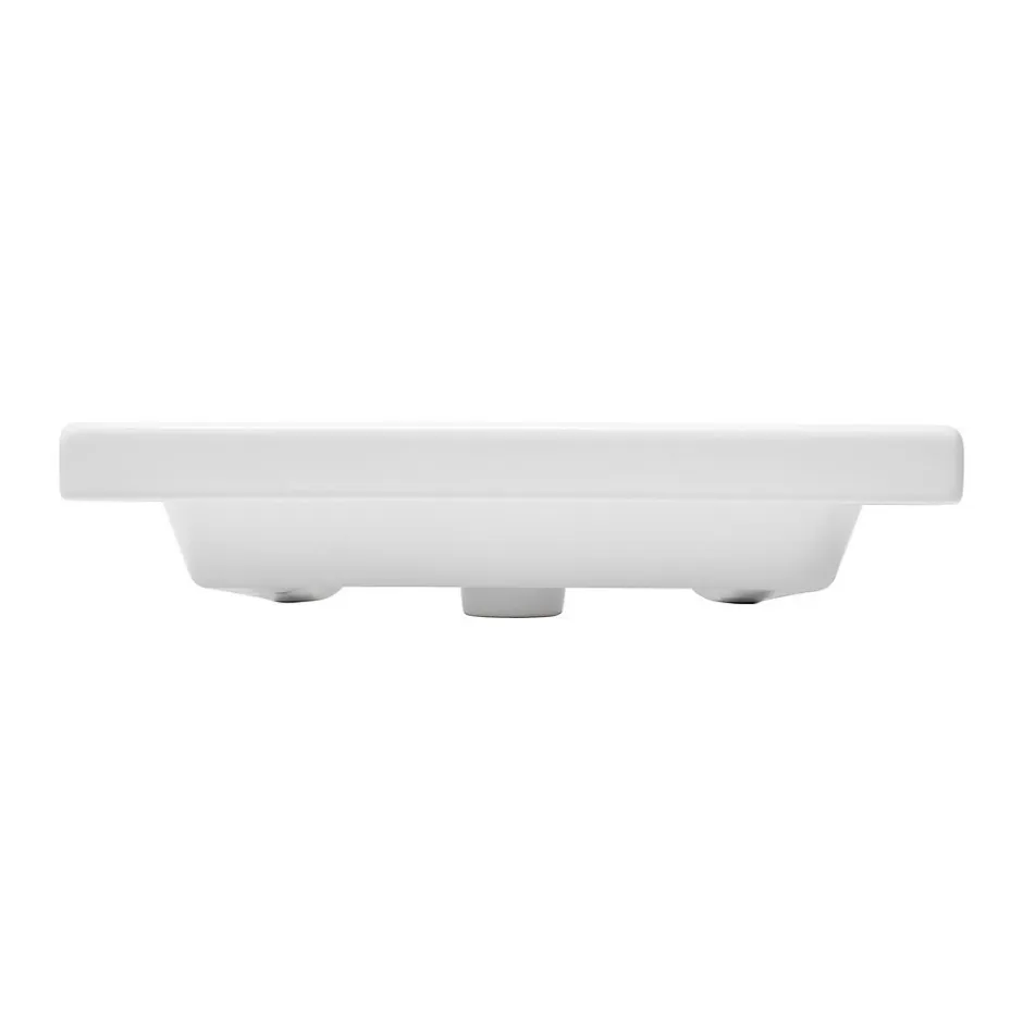 Swiss Aqua Technologies Brevis Lavabo suspendu avec trou pour robinetterie au milieu, 60x45x14cm (SATBRE6045S)* Lavabo