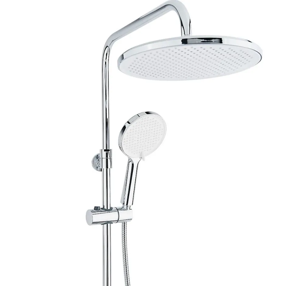 Swiss Aqua Technologies Colonne de douche XXL 250 avec mitigeur thermostatique, Douchette 3 jets, chrome (SATSSTKE)