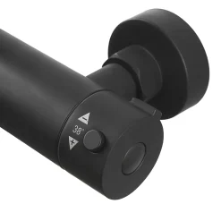 Hansgrohe Swiss Aqua Technologies Colonne de douche XXL 250 avec mitigeur thermostatique, Douchette 3 jets, noir mat (SATSSTKEC)