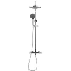 Swiss Aqua Technologies Colonne de douche XXL 240 avec mitigeur thermostatique, Douchette 3 jets, Chrome (SATSSTK)