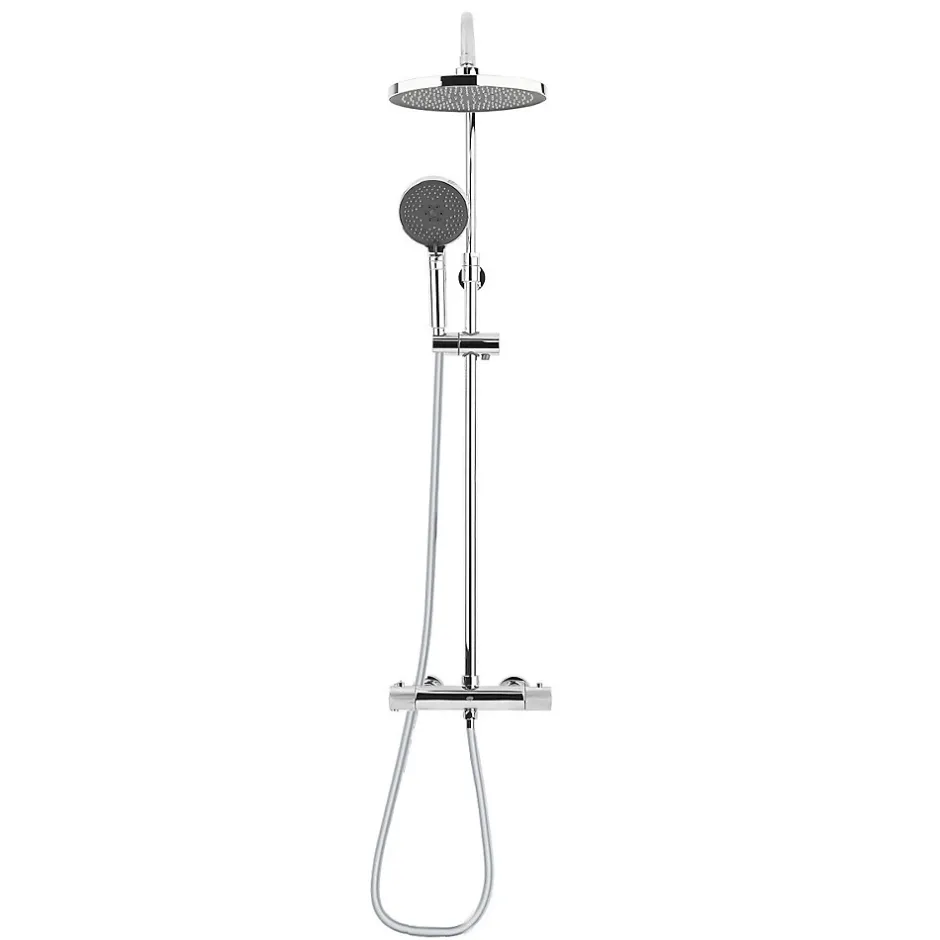 Swiss Aqua Technologies Colonne de douche XXL 240 avec mitigeur thermostatique, Douchette 3 jets, Chrome (SATSSTK)