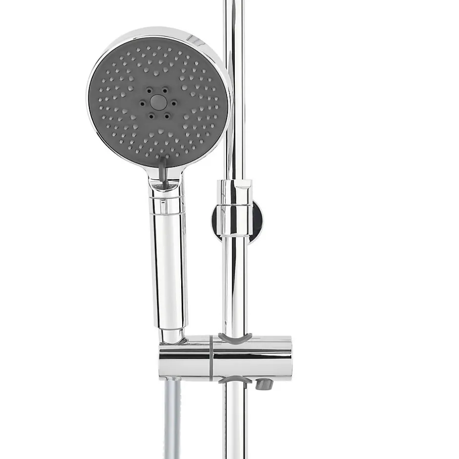 Swiss Aqua Technologies Colonne de douche XXL 240 avec mitigeur thermostatique, Douchette 3 jets, Chrome (SATSSTK)