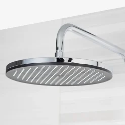 Swiss Aqua Technologies Colonne de douche avec douchette 3 jets, Mitigeur thermostatique, Barre réglable en hauteur, Noir/Chrome
