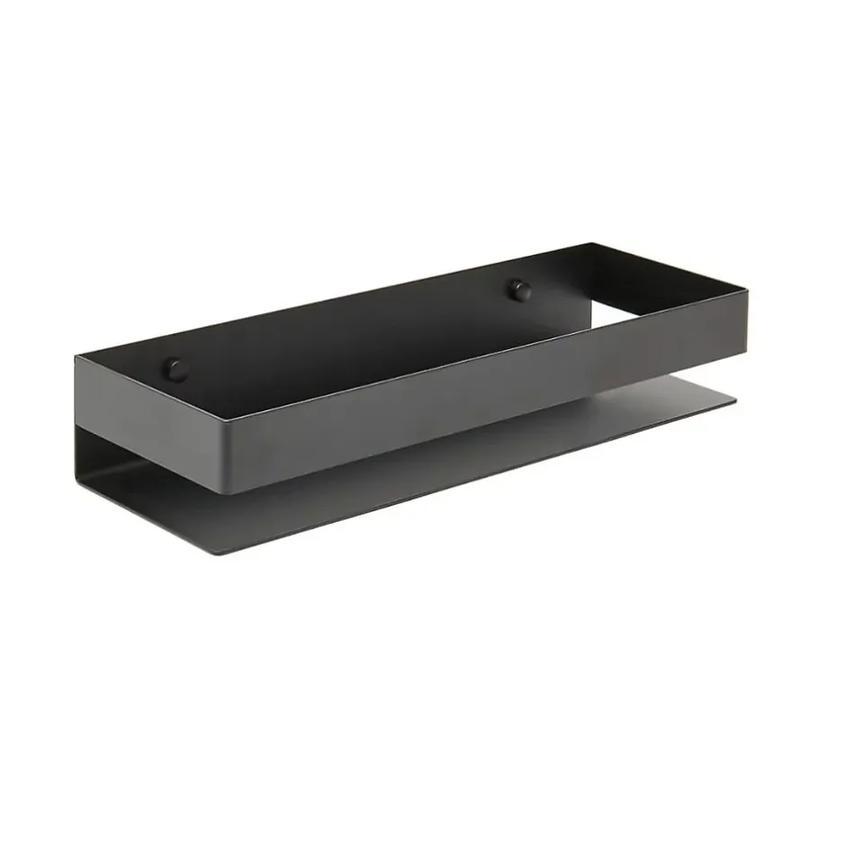 Swiss Aqua Technologies Etagère de salle de bain 30x10x5,5 cm, noir (SATDPOL3012MC)