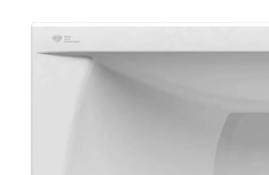 Swiss Aqua Technologies Fusion 150 x 70 cm Baignoire gain de place en acrylique, sans pieds, blanc (SIKOVR150)
