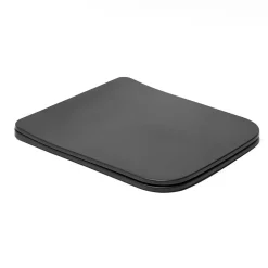Swiss Aqua Technologies Infinitio Abattant de WC rectangulaire, Avec frein de chute, Noir (SATINFP12BKM)* Abattant Wc