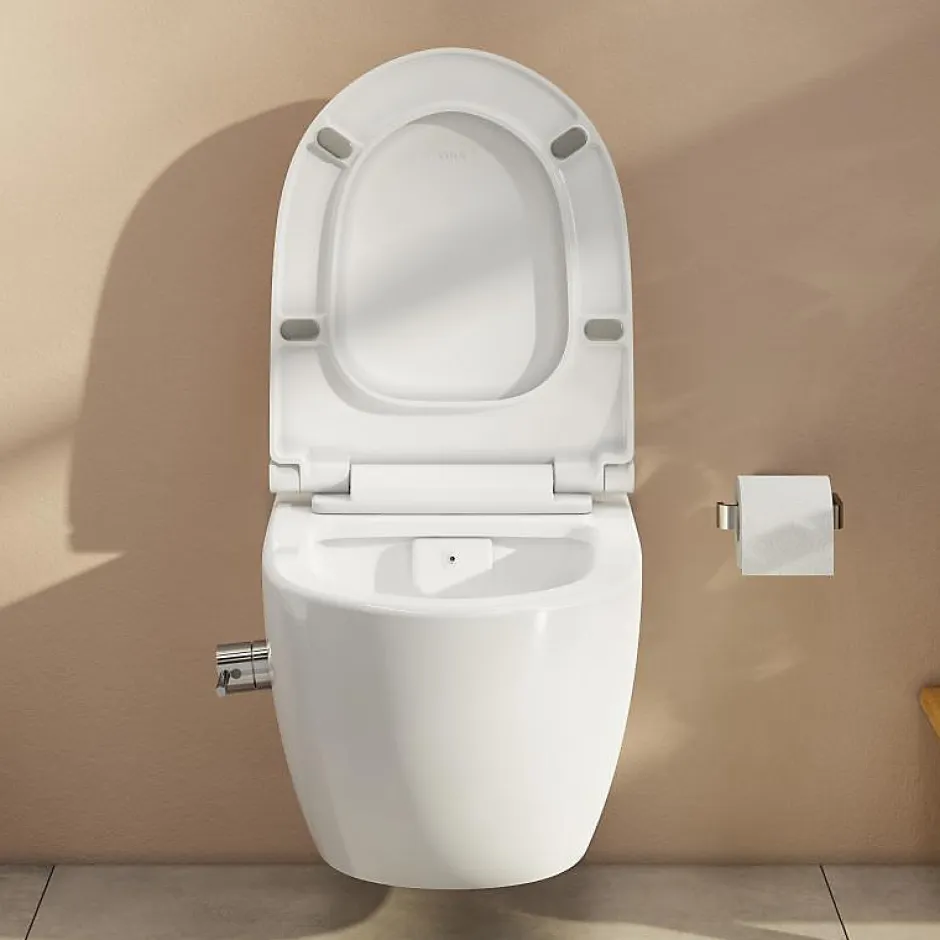 Swiss Aqua Technologies Infinitio WC sans bride avec fonction bidet thermostatique + Abattant softclose (SATINF011RREXPBFCT)* Wc Japonais