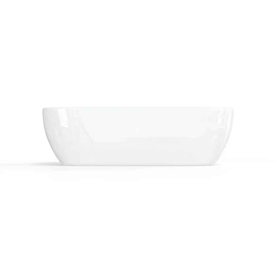 Swiss Aqua Technologies Infinitio Vasque à poser 45,5x32,5 cm, sans trop-plein, Blanc brillant (SATINF4532)* Vasque À Poser