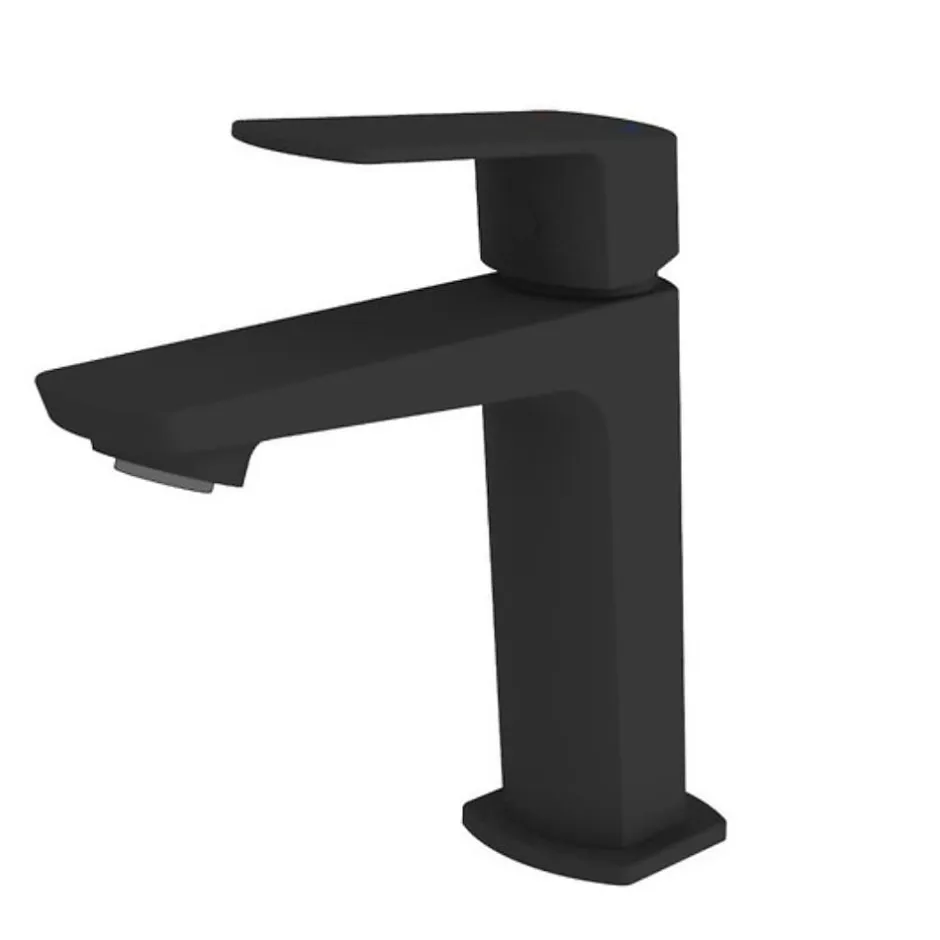 Swiss Aqua Technologies Mitigeur lavabo Feel, sans tirette, noir mat, (SATBSFEEL271C)* Robinet Lavabo Et Vasque