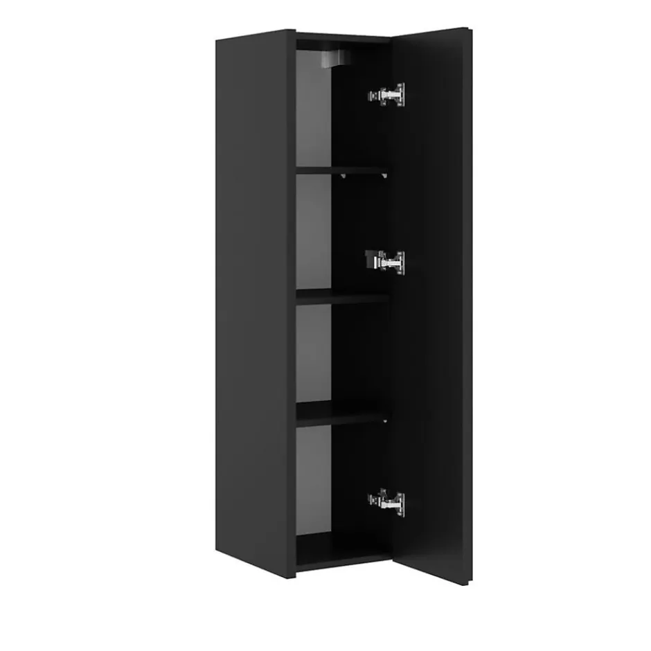 Swiss Aqua Technologies Meuble de salle de bain haut SAT Delano 34x125x36 cm noir (DELANOV35CD)* Meuble De Salle De Bains Faible Profondeur