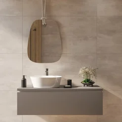 Swiss Aqua Technologies Miroir mural asymétrique sur corde 56x71cm, transparent (SATZLAN6071)* Miroir Simple