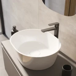 Swiss Aqua Technologies Miroir mural asymétrique sur corde 56x71cm, transparent (SATZLAN6071)* Miroir Simple