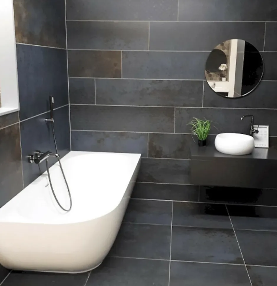 Swiss Aqua Technologies Nelly 175x82 cm Baignoire droite Autoportante orientation droite en marbre coulé, Blanc (NEL1700P)* Baignoire Droite