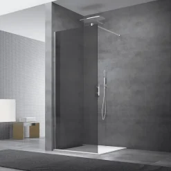 Swiss Aqua Technologies Paroi de douche à l'italienne 97x200cm Walk-in, verre fumé (SIKOWI100KS)* Paroi De Douche