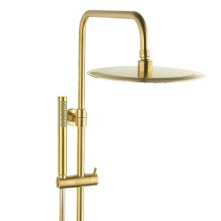 Swiss Aqua Technologies SAT DARK Colonne de douche avec Mitigeur Thermostatique, Or Brossé (SATDASSTKBZ)* Colonne De Douche Hydromassante