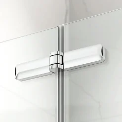 Swiss Aqua Technologies SK Porte de douche 100x196cm pliante anticalcaire avec profilé chrome brillant (SATSK100NIKA)* Porte De Douche