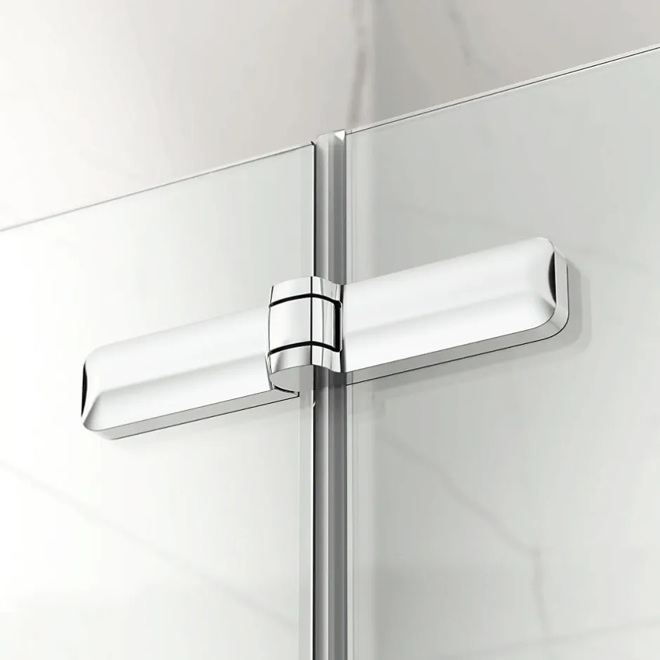 Swiss Aqua Technologies SK Porte de douche 100x196cm pliante anticalcaire avec profilé chrome brillant (SATSK100NIKA)* Porte De Douche