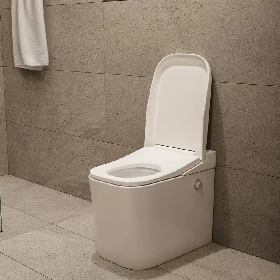 Swiss Aqua Technologies Ultimax WC hybride avec réservoir intégré et abattant frein de chute (SATOFSHFS3)