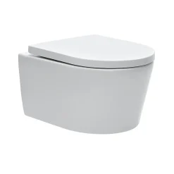 Swiss Aqua Technologies WC suspendu sans bride et fixations invisibles + abattant frein de chute (SATBRE010RREXP)