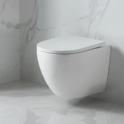 Swiss Aqua Technologies WC suspendu sans bride Tornado Quiet et fixations invisibles, abattant frein de chute (SAT67010RTORP)