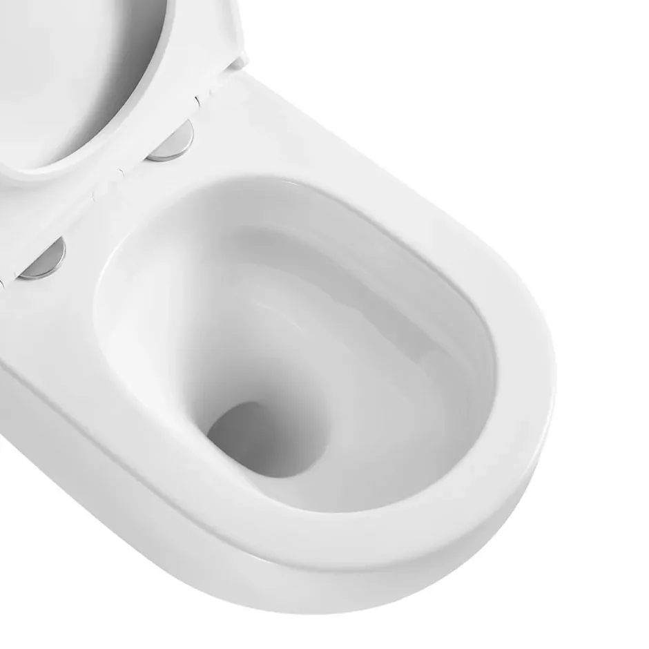 Swiss Aqua Technologies WC suspendu sans bride Tornado Quiet et fixations invisibles, abattant frein de chute (SAT67010RTORP)