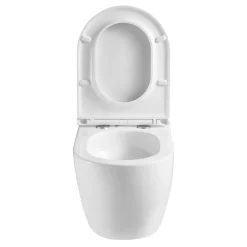 Swiss Aqua Technologies WC suspendu sans bride Tornado Quiet et fixations invisibles, abattant frein de chute (SAT67010RTORP)
