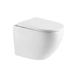 Swiss Aqua Technologies WC suspendu sans bride et fixations invisibles, abattant frein de chute (SAT67010RREXP)