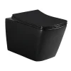 Swiss Aqua Technologies WC suspendu Infinitio noir mat sans bride Design, fixations invisibles+abattant softclose