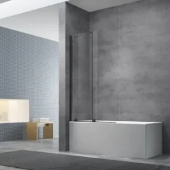 Swiss Aqua Technologies Walk-In Xmotion Pare baignoire 150x117,5 cm, noir (SATWIXMVZ150C)* Pare-Baignoire