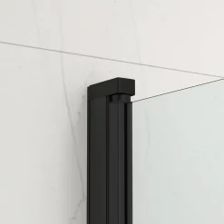 Swiss Aqua Technologies 150x80 cm Pare-baignoire pivotant en verre, orientation gauche et droite, noir (SATVZUNIKCT80)* Pare-Baignoire