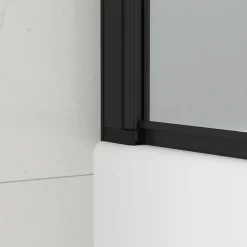 Swiss Aqua Technologies 150x80 cm Pare-baignoire pivotant en verre, orientation gauche et droite, noir (SATVZUNIKCT80)* Pare-Baignoire