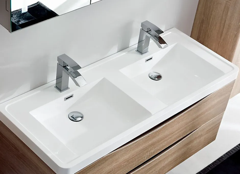 Bernstein Système de douche thermostatique 3011 Basic avec douchette à main - Tête de douche 20x20cm