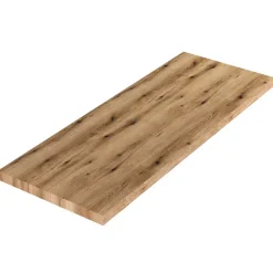 Kiamami Valentina Tablette De Lavabo Murale De 120 Cm En Chêne Naturel